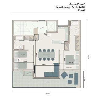 Departamento para 5 personas, Buena Vista II, frente al mar, Monte Hermoso - Monte Hermoso - 1