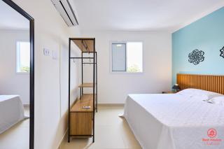 BH11: 1 Quadra d Praia, Ar, Churrasqueira, Piscina - 7