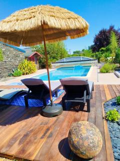 Logement Aubance dans charmante longère avec piscine en partage - - 4