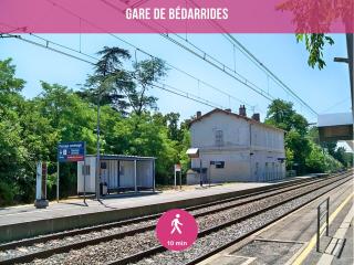 Mas provençal - Idéal familles & amis - Avec piscine privée, jacuzzi exclusif et 3 suites - Appartement indépendant 8 voyageurs et plus - Avignon & Châteauneuf-du-Pape - Parking privé gratuit - Bédarrides - 5