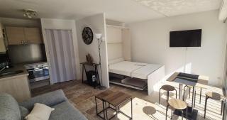 Studio cabine moderne design avec vu sur jardin , piscine - 1