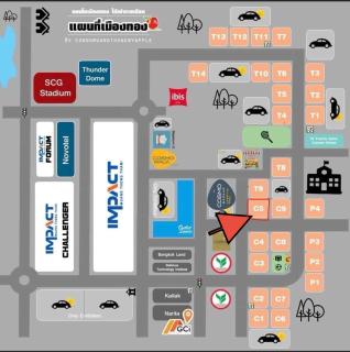4 guests condo near Impact, Wi-Fi & washer C5 - Ban Bang Phang - 8