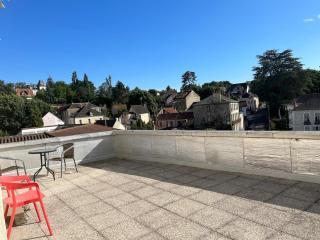 Bristol Manor N20 terrasse cuisine et chambre - Néris-les-Bains - 6