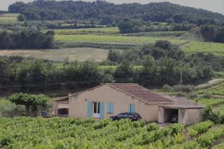 maisonnette au milieu des vignes piscine vue Ventoux - 0
