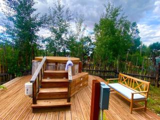 Petite Log Cabin on Organic Farm in New Mexico - San Cristobal - 9