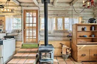 Log Casita Overlooking Pond and Waterfall near Taos, New Mexico - Taos Ski Valley - 2