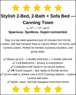 Modern 2 Bedroom 2 Bathroom Apartment 10 Mins to Excel London & Canary Wharf - London - 8