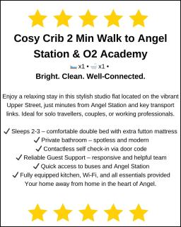 Modern Cosy Serviced Apartments 5 min to Angel Station, 02 Academy Islington, Kings Cross Station, Free WiFi, Tea, Coffee - London - 8