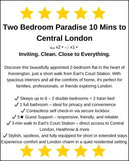 Amazing 2 Bedrooms Oasis, 2 Minutes Walk to Earls Court Station, South Kensington, Chelsea - 8