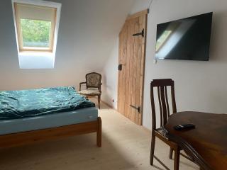 Apartament w Zabytkowej Stajni nad Jeziorem z Dostępem do Parku i Sąsiedztwem XIX wiecznego Dworku Modrzewiowego - Szteklin - 9