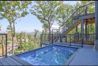 Chalet Vista Pool Hot Tub Game Room Views - 9