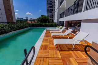 Studio c academia e piscina a 3 min do Allianz - São Paulo - 0