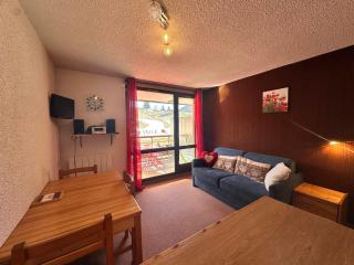 Studio cabine 27m² au pied des pistes de luge, balcon sud, navette gratuite - FR-1-515-236 - 0