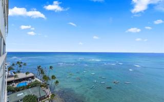 Beachfront Honolulu Condo ,Ocean View, High Floor, Quiet, Colony Surf 1202 - 4