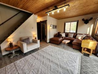 Secluded Luxury Cabin with Hot Tub on 10 Private Acres near Trails in Reed City, Michigan - - 7