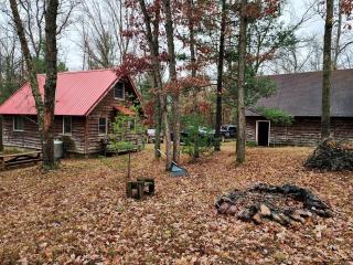 Secluded Luxury Cabin with Hot Tub on 10 Private Acres near Trails in Reed City, Michigan - - 2
