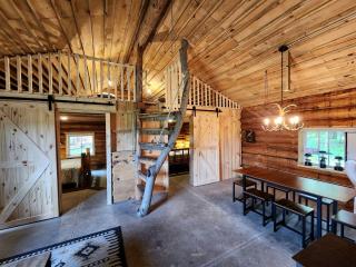 Secluded Rustic Cabins with Private Pond & Trails near ORV Routes in White Cloud, Michigan - - 5