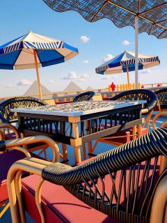 RAFiF PYRAMiDS APARTMENTS & HOTEL all apartments pyramids view - Le Caire - 3