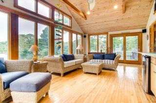 Water-View Duplex with Sunroom and Decks in Mashpee! - 7