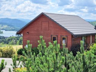 ,,KICZARA" Domki nad Jeziorem Solińskim w Polańczyku przy Tarasie Widokowym,klimatyzacja,2sypialnie,salon,kuchnia,łazienka,parking,widoki,duży ogrodzony teren - Polańczyk - 6