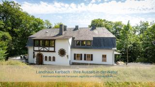 Landhaus Karbach komplett oder einzelne Wohneinheiten Villa inkl Sauna bzw Waldhäuschen - Hirten - 0