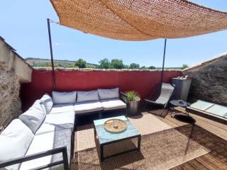 Appartement climatisé avec belle terrasse à 10 min d'Uzès - Vallabrix - 0