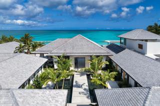 Palm- and pond-filled courtyard with ocean views villa -  - 9