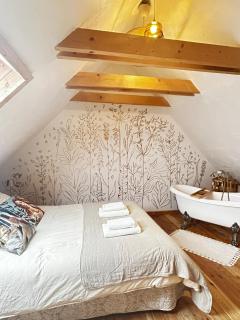 Szumidomki strefa z jacuzzi sauna widok na potok las - 8