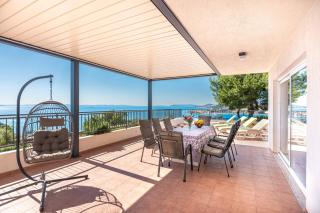 C apt w terrace & sea view 4 min walk to beach - Podstrana - 5
