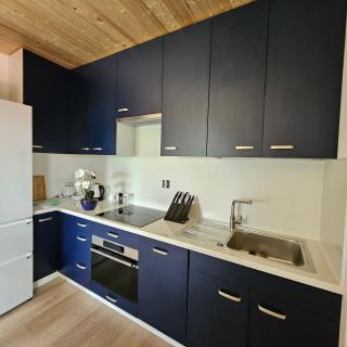 Przystań nad Sanem z widokiem na góry i rzekę - 6