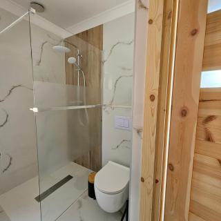 Przystań nad Sanem z widokiem na góry i rzekę - Tyrawa Solna - 8