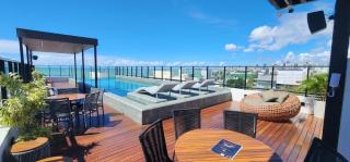 Flat a 50 metros da praia + piscina e área gourmet - 9