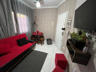 113 Canto do Forte - 1dorm - 200 m da Praia e 20m dos Bares e restaurantes - Estacionamento gratuito e WI Fi , TV a cabo - Praia Grande - 3