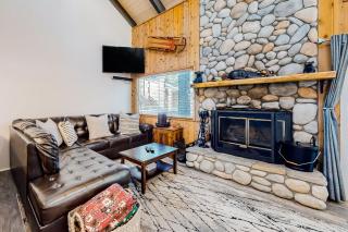 Moose-in' Around ~ Walk to Slopes Mountain Home with Private Hot Tub, Ski Locker & Playground - Big Bear Lake - 0
