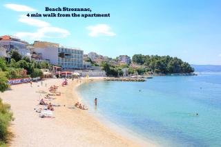 C apt w terrace & sea view 4 min walk to beach - Podstrana - 7