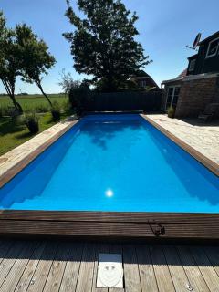 Huus ant Diek, Luxus in Deichnähe, Erdgeschosswohnung mit Pool - 1