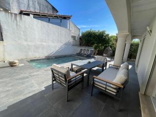 Villa 6 couchages sur la côté bleue avec piscine - 7