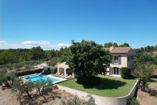 Villa air-conditioning heated pool Alpilles view Mouries LS1-455 - 0