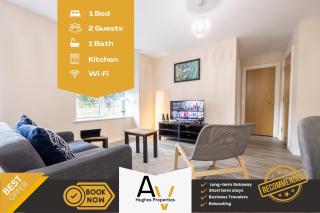 Cosy One-Bedroom Apartment - Central Salford, Great for Business & Relocation By AV Hughes Properties - Manchester - 0