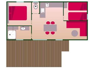 Mobil home avec Terrasse - 2 Chambres, Jusqu'à 5 Pers. - API-1-52-623 - 5