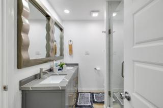 Arlington Entertainment District Home Green & White Door - 3