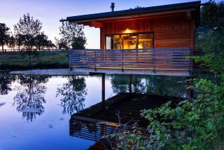 TinyHousebeiDresden 2 im Teich - Nähe Sächsische Schweiz, Dresden, mit Badeteich & Fasssauna - Großharthau - 6