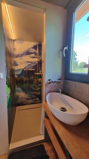 TinyHousebeiDresden 2 im Teich - Nähe Sächsische Schweiz, Dresden, mit Badeteich & Fasssauna - Großharthau - 3