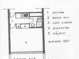 Studio divisible, orienté sud, balcon en étage élevé, au pied des pistes - FR-1-455-87 - 4