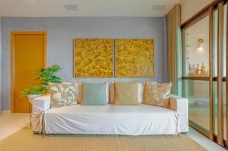 IT109 Maravilhoso Apartamento Pé na Areia 3 Suítes - Camacari - 6