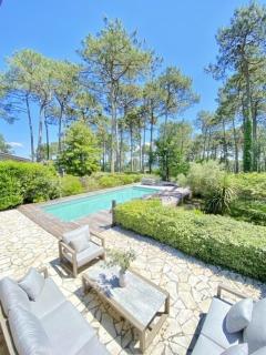Biscarrosse Hautes Rives Villa avec piscine vue lac pour 12 personnes - 7