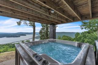 Pop & Granny's cabin with a fire pit hot tub & indoor pool - 8