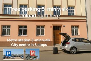 Apartment Paulie 3min to Metro Near O2 Arena and City Centre - Prag - 6