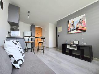 Moderno apartamento full equipado, estacionamiento privado y cercano al metro - Santiago - 0