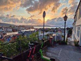 Nydelig hus med privat hage og fantastisk utsikt over Fisketorget, Bryggen og Bergen sentrum - Bergen - 8